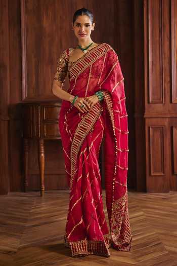 Mahima Mahajan Radha Silk Organza Saree With Blouse 