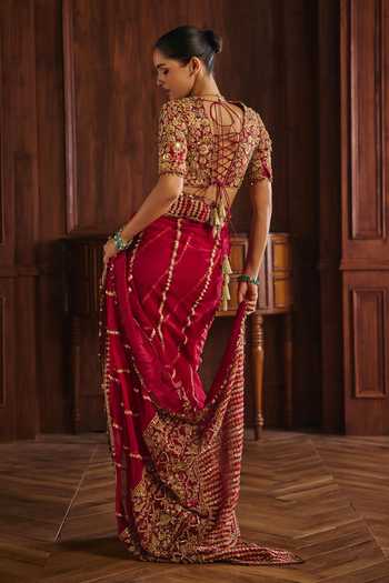 Mahima Mahajan Radha Silk Organza Saree With Blouse 