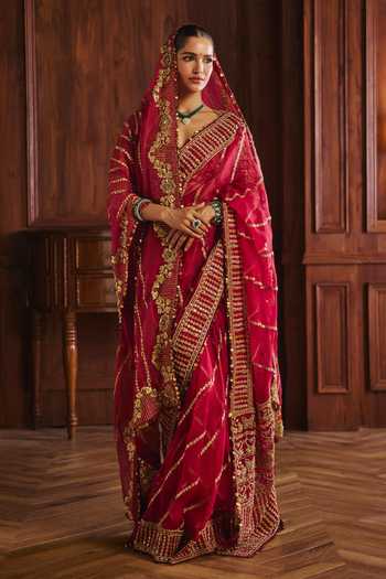 Mahima Mahajan Radha Silk Organza Saree Set With Dupatta 