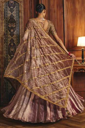 Mahima Mahajan Sanaya Embroidered Blouse Lehenga Set 