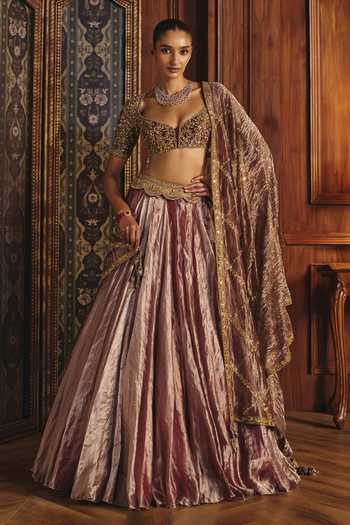 Mahima Mahajan Sanaya Embroidered Blouse Lehenga Set 