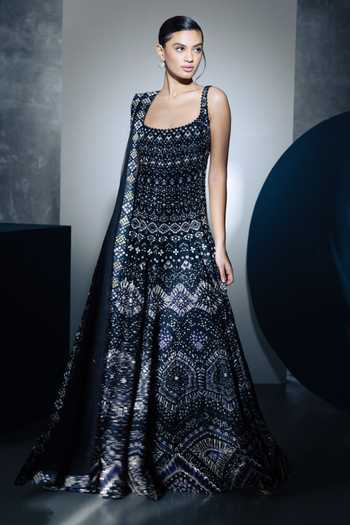Ritika Mirchandani Zena Ajrakh Inspired Pattern Anarkali Set