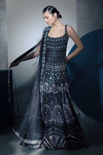Ritika Mirchandani Zena Ajrakh Inspired Pattern Anarkali Set