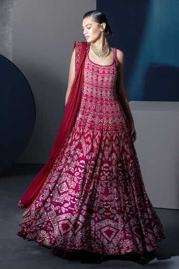 Ritika Mirchandani Zuri Ajrakh Inspired Pattern Anarkali Set
