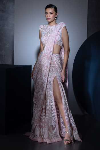 Ritika Mirchandani Inez Embroidered Lehenga Saree With Blouse 