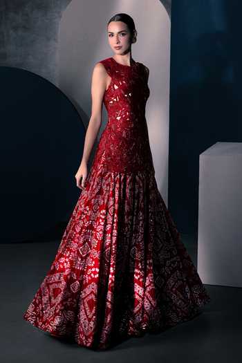 Ritika Mirchandani Oryn Embroidered Kurta & Lehenga Set