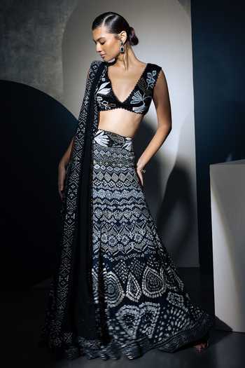 Ritika Mirchandani Zivaa Printed & Embroidered Lehenga Set 