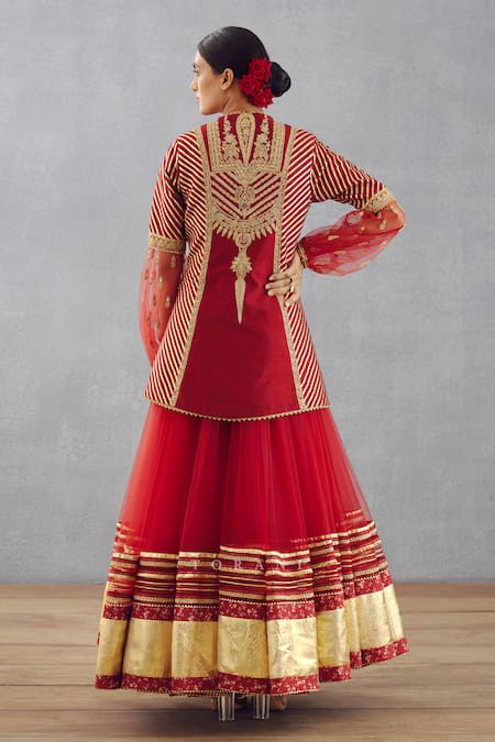 Torani Sindoori Jhilmil Jacket & Lehenga Set 