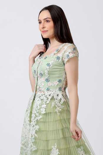 white christmas dresses Delicate Florals Maxi – Geisha Designs by Paras and Shalini main image 1
