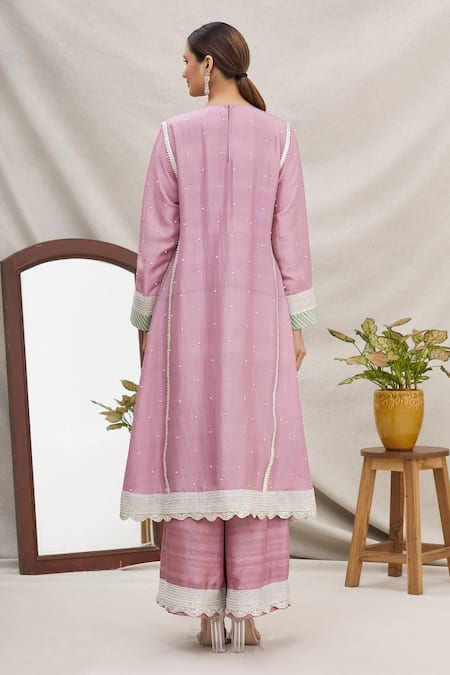 Ekta Singh Silk Anarkali Set 