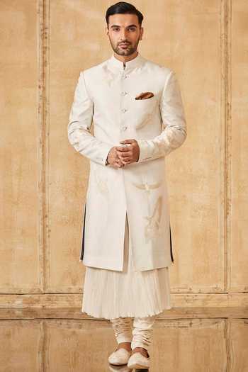 Buy Tarun Tahiliani Ivory Embroidered Sherwani Set at Aza Fashions Buy_Tarun Tahiliani_Ivory Embroidered Sherwani Set _at_Aza_Fashions