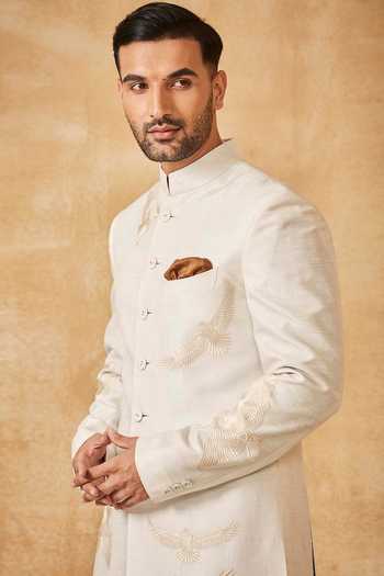 Buy Tarun Tahiliani Ivory Embroidered Sherwani Set Online at Aza Fashions Buy_Tarun Tahiliani_Ivory Embroidered Sherwani Set _Online_at_Aza_Fashions
