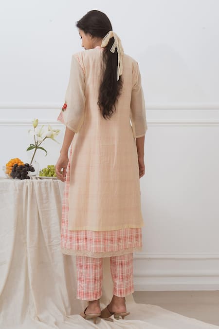 Dhaari Handwoven Layered Kurta 