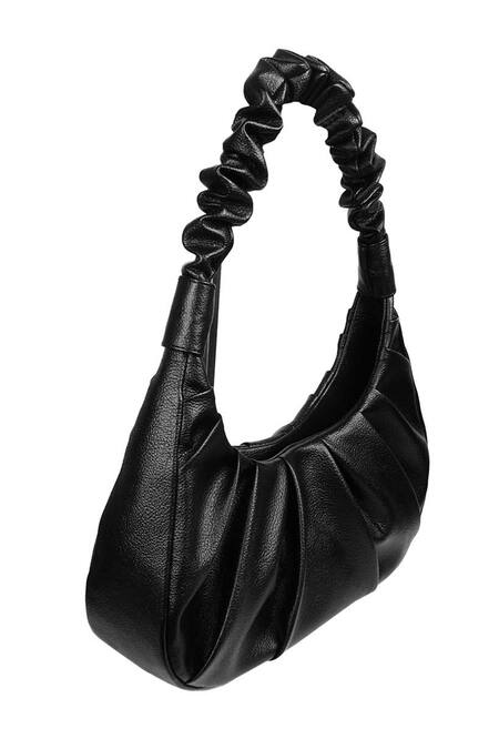 The House Of Ganges Black Gabriel Vegan Leather Handbag Online at Aza Fashions The House Of Ganges_Black Gabriel Vegan Leather Handbag_Online_at_Aza_Fashions