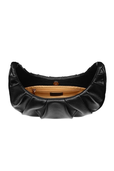 Buy The House Of Ganges Black Gabriel Vegan Leather Handbag Online at Aza Fashions Buy_The House Of Ganges_Black Gabriel Vegan Leather Handbag_Online_at_Aza_Fashions