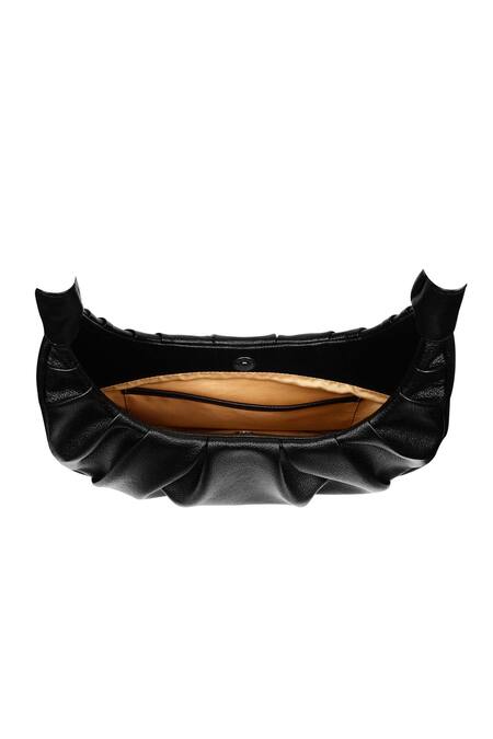 Shop The House Of Ganges Black Gabriel Vegan Leather Handbag Online at Aza Fashions Shop_The House Of Ganges_Black Gabriel Vegan Leather Handbag_Online_at_Aza_Fashions