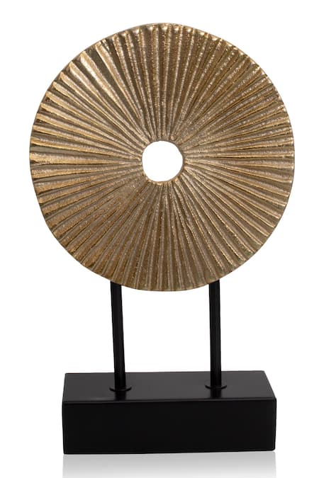 Buy_H2h_Gold Metal Gilded Radial Table Decor