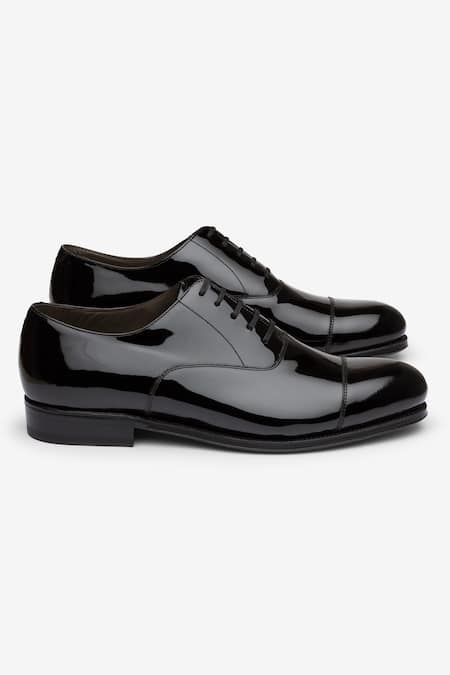 Shop_Bridlen_Black Straight Tip Oxford Shoes_Online_at_Aza_Fashions