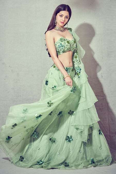 SILKY BINDRA Embroidered Lehenga Set 