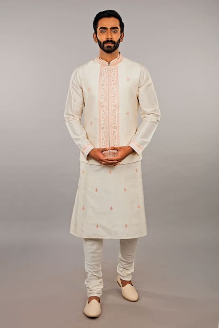 Vanshik Silk Kurta Bundi Set 