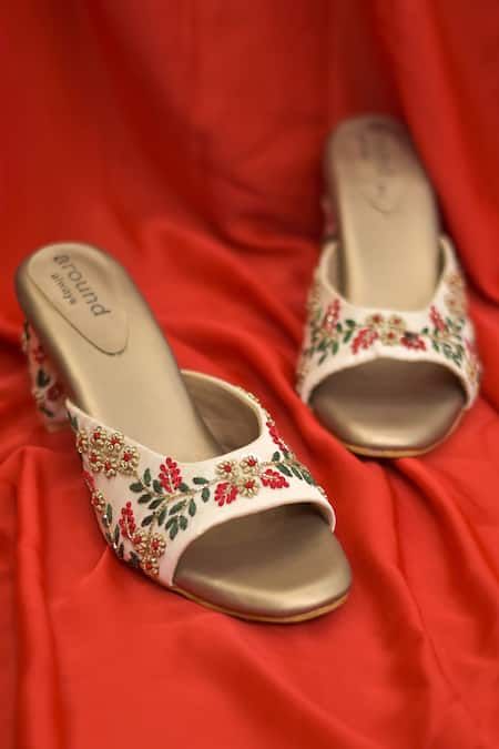Around Always Ama Embroidered Sandals 