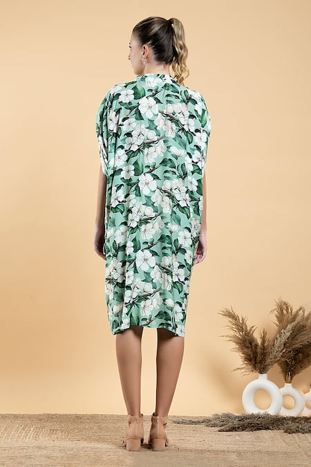 Divi By Sonal Khandelwal Wild Apple Print Kaftan Dress 