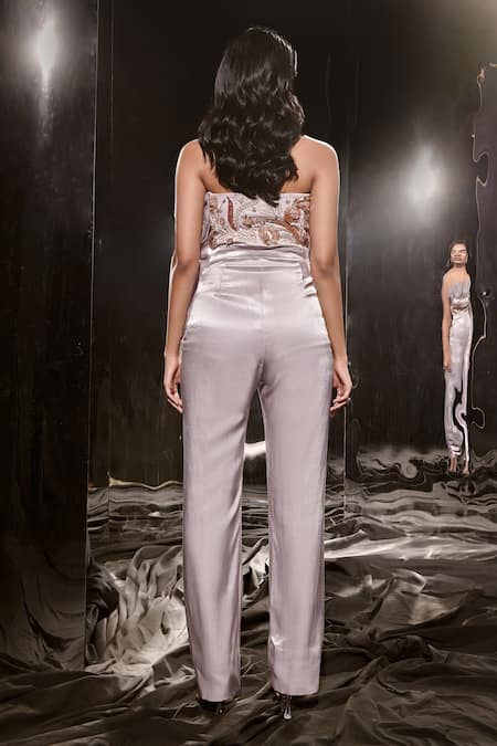 Masumi Mewawalla Layered Ruffle Trim Jumpsuit 