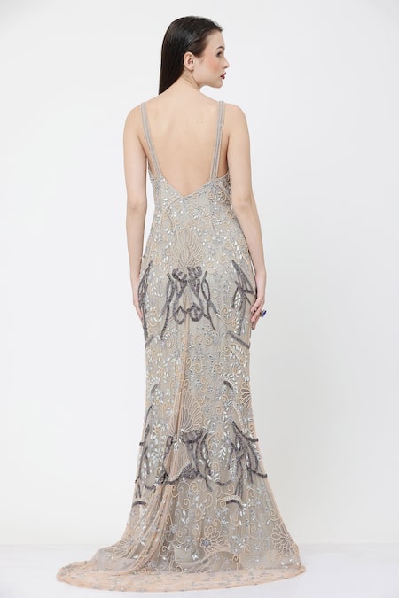 Ambrosia Hand Embellished Gown 