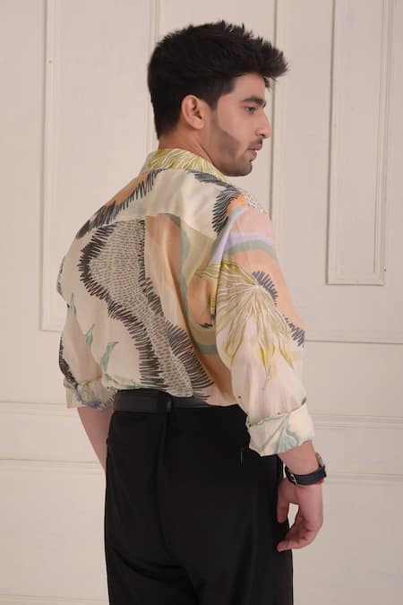 Shwetanga Abstract Print Shirt 