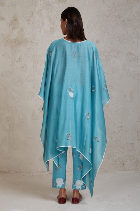 Sue Mue Isra Chanderi Patchwork Kaftan & Pant Set 