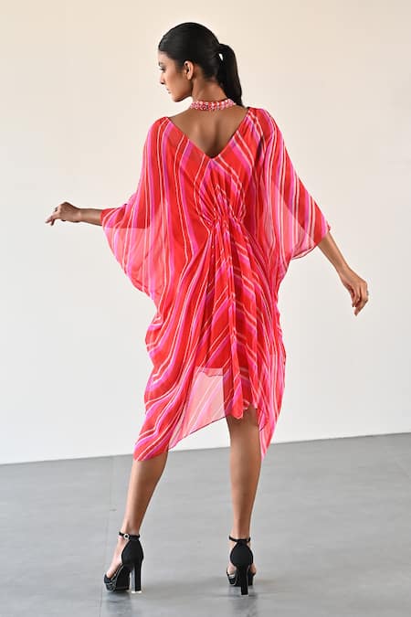 K-Anshika Front Gathered Kaftan Dress 