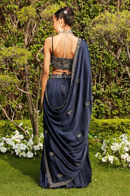 Bohame Aida Border Embroidered Lehenga Set 
