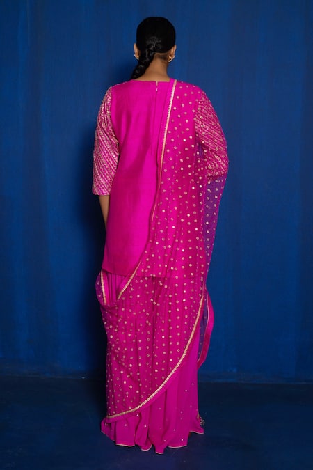 Romaa Zardozi Embroidered Kurta Sharara Set 