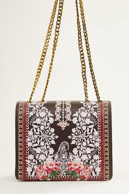 The Garnish Company Anzo Japanese Floral Print Sling Bag 