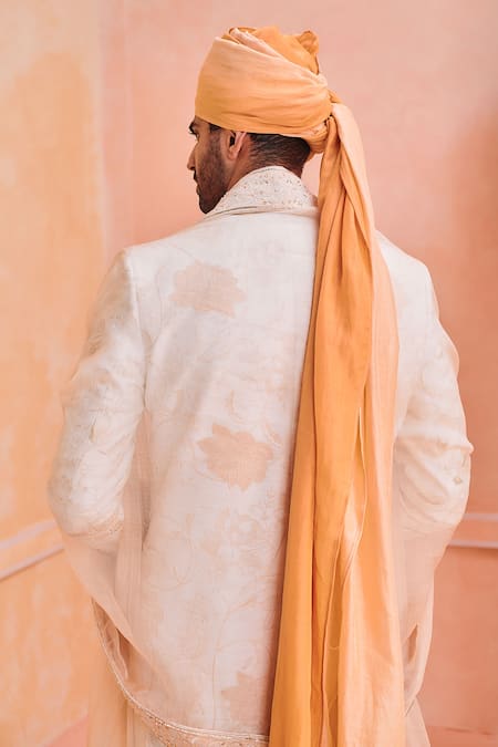 Philocaly Kumud Lilly Embroidered Sherwani Set 