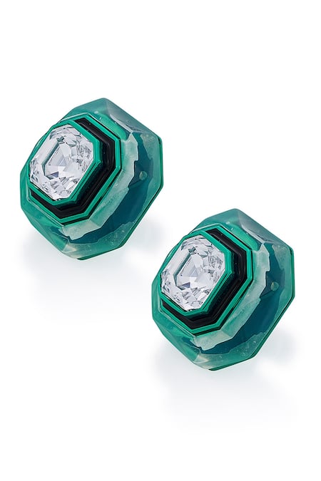 Isharya B-dazzle Infinity Cut Crystal Studs 