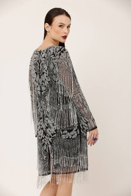 Embellished tassel sale dress