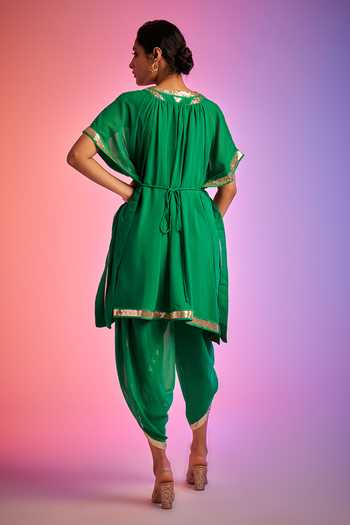 Gulabo By Abu Sandeep Sequin Embellished Short Kaftan 