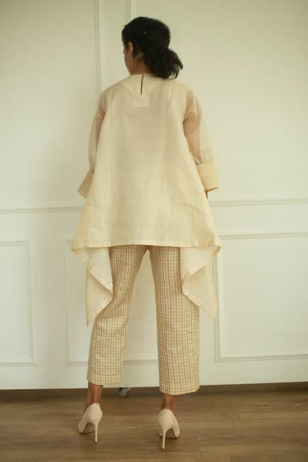 Oja Applique Embroidered Tunic & Pant Set 