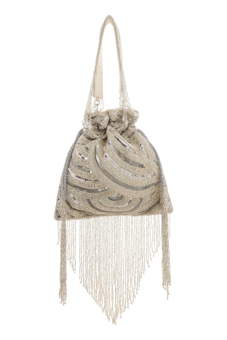 A Clutch Story Crystal Abstract Embellished Potli 