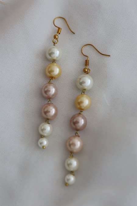 Do Taara Shell Pearl Dangler Earrings 