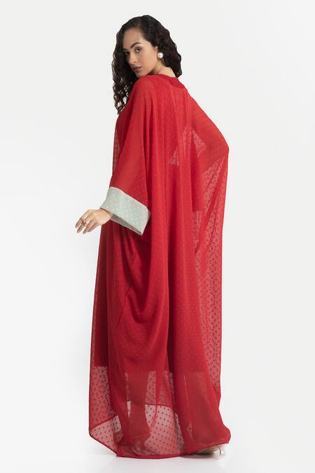 House Of Thl Mawar Kaftan Dress With Belt 