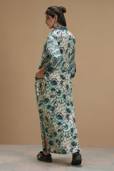 Affroz Abstract Print Shift Dress 