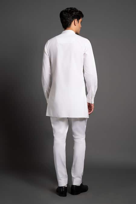 Raghavendra Rathore Jodhpur Cotton Short Kurta 