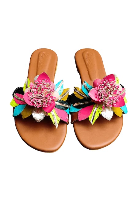Cinderella By Heena Yusuf Passion Applique Work Flats 