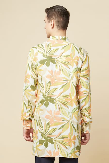 Spring Break Cotton Floral Print Kurta 