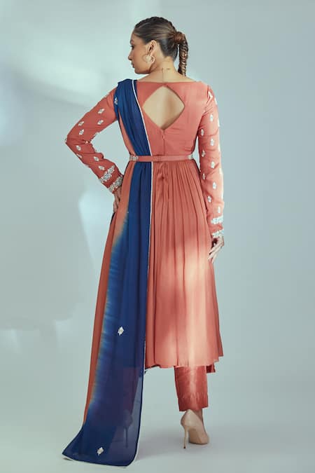 Suruchi Parakh Embroidered Pleated Anarkali Set 