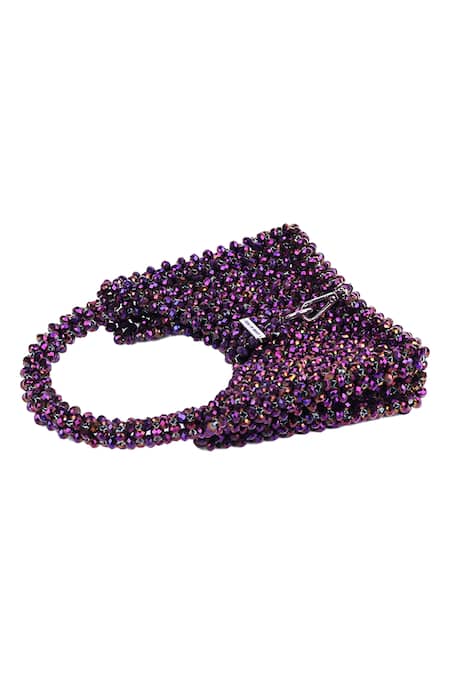 Adorn My Wish Crystal Embellished Hook Bag 