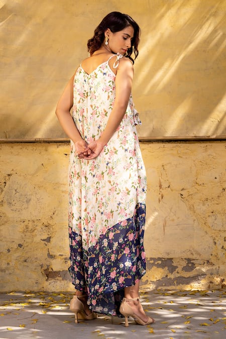 Suruchi Parakh Floral Print Asymmetric Jumpsuit 