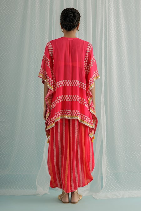 Surbhi Gupta Emi Geometric Print Kaftan Tunic & Trouser Set 